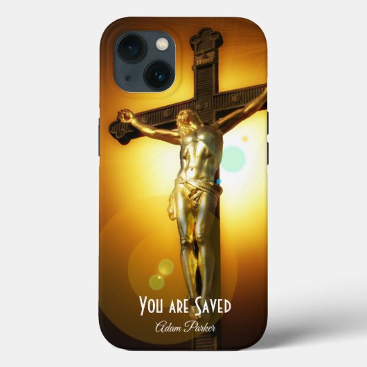 Personalisierter iPhone-Fall Jesus Cross Case-Mate iPhone Hülle (Rückseite)
