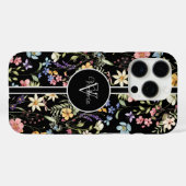 Personalisierter iPhone-Fall mit zartem Blumenmust Case-Mate iPhone Hülle (Rückseite (Horizontal))