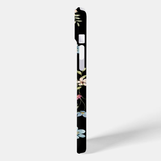 Personalisierter iPhone-Fall mit zartem Blumenmust Case-Mate iPhone Hülle (Rückseite / Links)