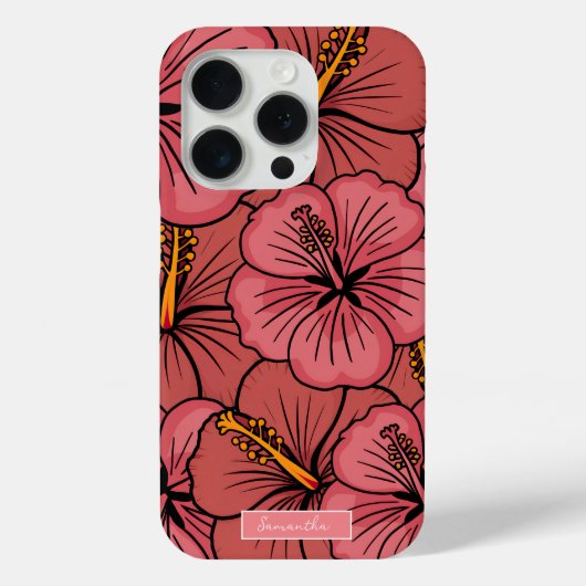 Personalisierter iPhone-Gehäuse mit tropischem Hib Case-Mate iPhone Hülle (Rückseite)