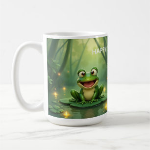 Personalisierter Irischer Frosch-Seerosenblatt-Bec Kaffeetasse