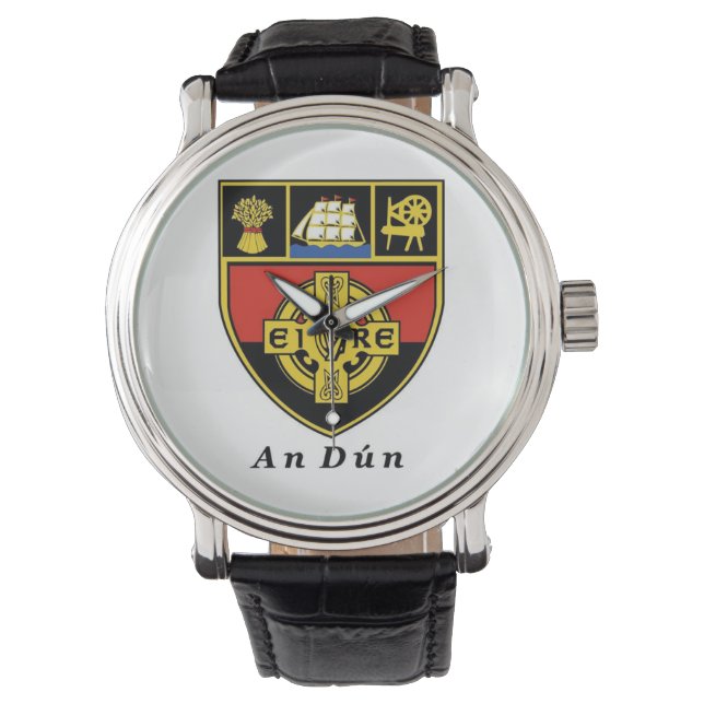 Personalisierter irischer Landkreis Herren Uhren C (Vorderseite)