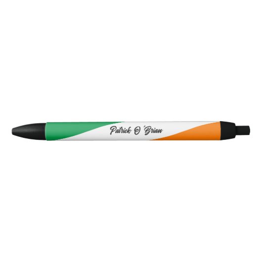 Personalisierter irischer Pen, irische Flagge, Irl Kugelschreiber (Vorderseite)