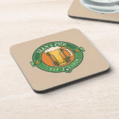 Personalisierter irischer Pub-Untersetzer - benutz Getränkeuntersetzer (Linke Seite)