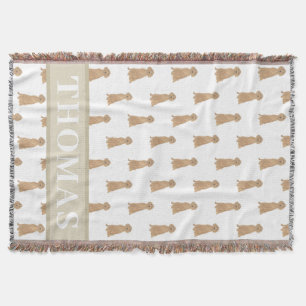 Personalisierter Irischer Setter  Decke