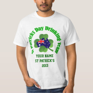 Personalisierter irischer Tag des australischen St T-Shirt