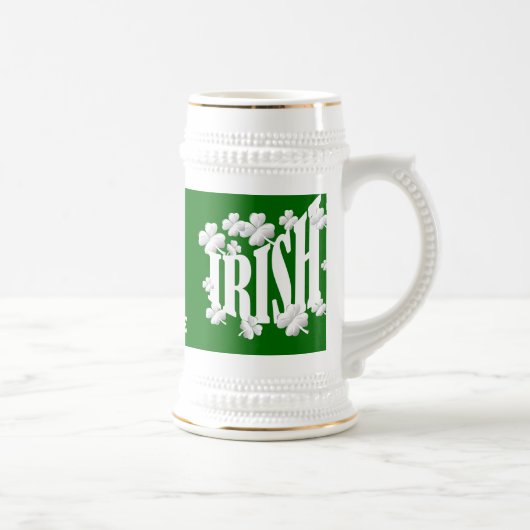 Personalisierter irischer Text Bierglas (Rechts)