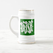 Personalisierter irischer Text Bierglas (Links)