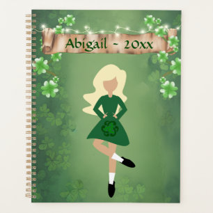 Personalisierter Irish Dancer mit Blond Hair Dance Planer