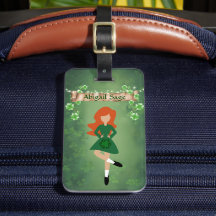 Personalisierter Irish Dancer mit Red Hair Dance