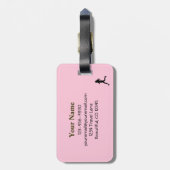 Personalisierter iRun um den humorvollen Gepäckträ Gepäckanhänger (Rückseite vertikal)