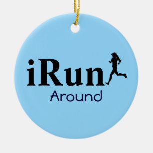 Personalisierter iRun um Humorvolles Ornament