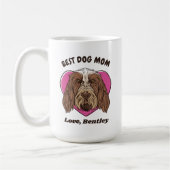 Personalisierter italienischer Spinone-Hundetext-M Kaffeetasse (Links)