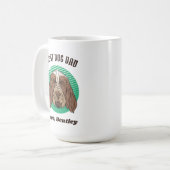 Personalisierter italienischer Spinone-Vater mit b Kaffeetasse (Vorderseite Links)