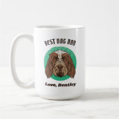 Personalisierter italienischer Spinone-Vater mit b Kaffeetasse (Links)