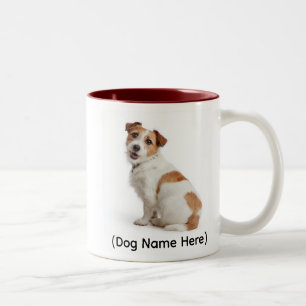 Personalisierter Jack Russell „Ich besitze dich“ Zweifarbige Tasse