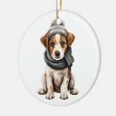 Personalisierter Jack Russell Terrier Dog Keramik Ornament (Links)