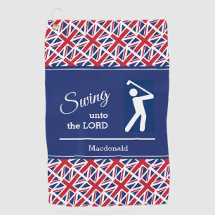 Personalisierter JACK-Swing To Lord Golfhandtuch