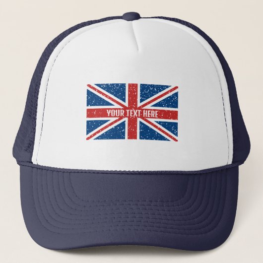 Personalisierter Jack-T - Shirt der British Union Truckerkappe (Vorderseite)