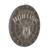 Personalisierter JägerNAME Deer Rifjagd Club Dartscheibe (Vorderseite Links)