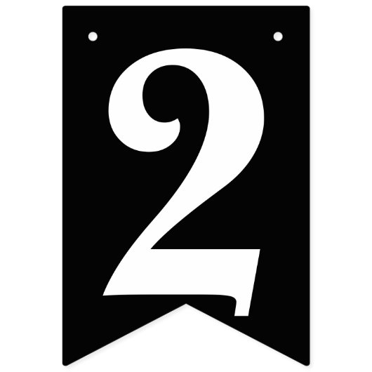 PERSONALISIERTER JAHR-ABSCHLUSS WIMPELKETTE (Erste Fahne)