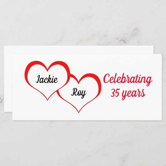 Personalisierter Jahrestag (Vorne/Hinten)