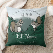 Personalisierter Jahrestags-immergrüne Kissen (Decke)