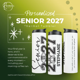 Personalisierter Jahrgang 2027 Thermal Tumbler Thermosbecher