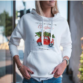 Personalisierter Jahrgang Weihnachten - Rotes Auto Hoodie
