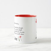 Personalisierter Januar Blume Tasse (Zentrum)