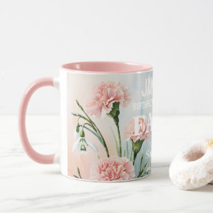 Personalisierter Januar Geburtsmonat Blume Christl Tasse