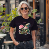 Personalisierter Januar Geburtsmonat Garten Gnome Tri-Blend Shirt