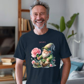 Personalisierter Januar Geburtsmonat Garten Gnome Tri-Blend Shirt