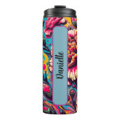 Personalisierter Januar Geburtsstunde Blume Nr. 16 Thermosbecher (Vorderseite)