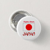Personalisierter Japan-Flagge-Erbe-Button-Anstecke Button (Vorne & Hinten)