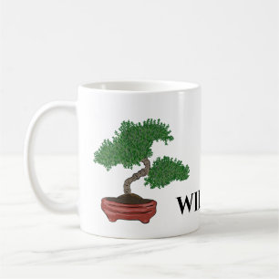 Personalisierter japanischer Bonsai Tree Kaffeetasse