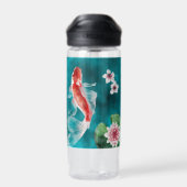Personalisierter japanischer Koi-Fisch, Kirschblüt Trinkflasche (Rückseite)