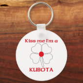 Personalisierter Japanischer Kuss Ich bin Kubota Schlüsselanhänger (Vorderseite)