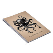 Personalisierter Japanischer Oktopus Notizblock (Rechte Seite)