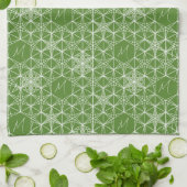 Personalisierter japanischer Stil Snowflake Design Geschirrtuch (Gefaltet)