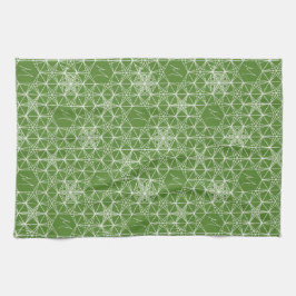 Personalisierter japanischer Stil Snowflake Design Geschirrtuch