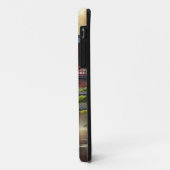 Personalisierter japanischer Wassertempel, Grüne Case-Mate iPhone Hülle (Hinten/Links)