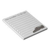 Personalisierter Jazz Showtanzlehrer zu erledigen Notizblock (angewinkelt)