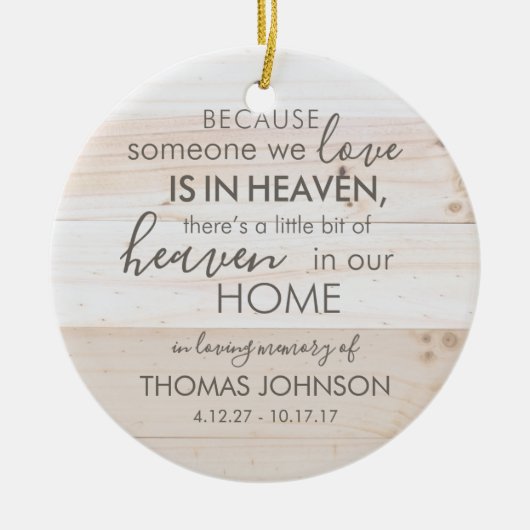 Personalisierter Jemand in der Keramik Ornament (Vorne)