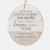 Personalisierter Jemand in der Keramik Ornament (Links)