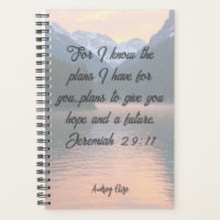 Personalisierter Jeremiah 29:11 Planer