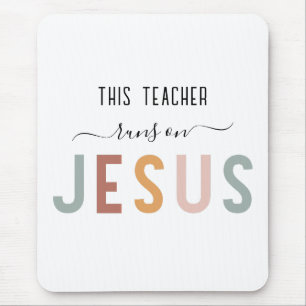 Personalisierter Jesus-Glaubensberuf  Mousepad