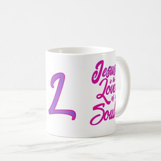 Personalisierter Jesus Lover in meinem Soul Kaffeetasse (VorderseiteRechts)