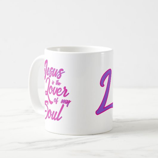 Personalisierter Jesus Lover in meinem Soul Kaffeetasse (Vorderseite Links)