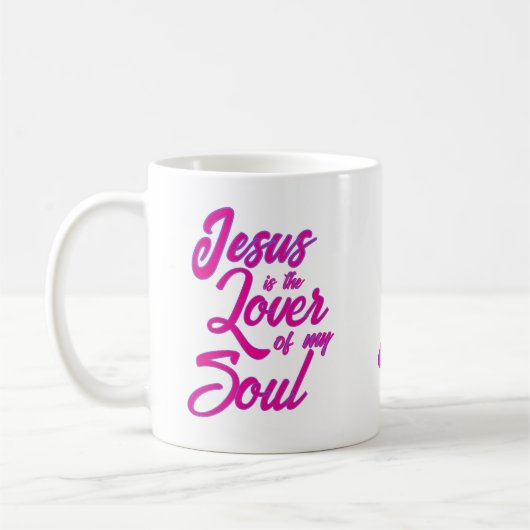 Personalisierter Jesus Lover in meinem Soul Kaffeetasse (Links)
